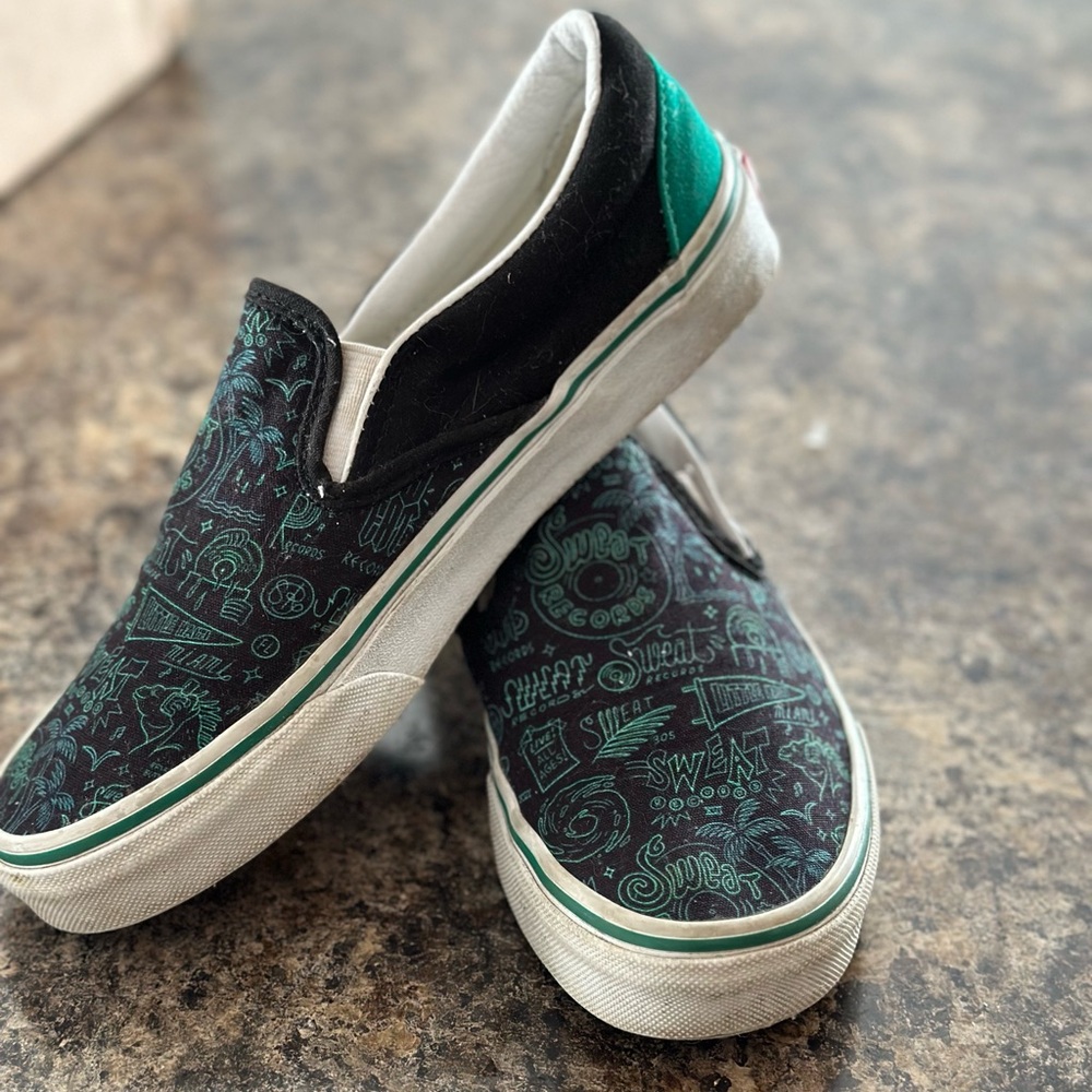 Sweat Records custom Vans.